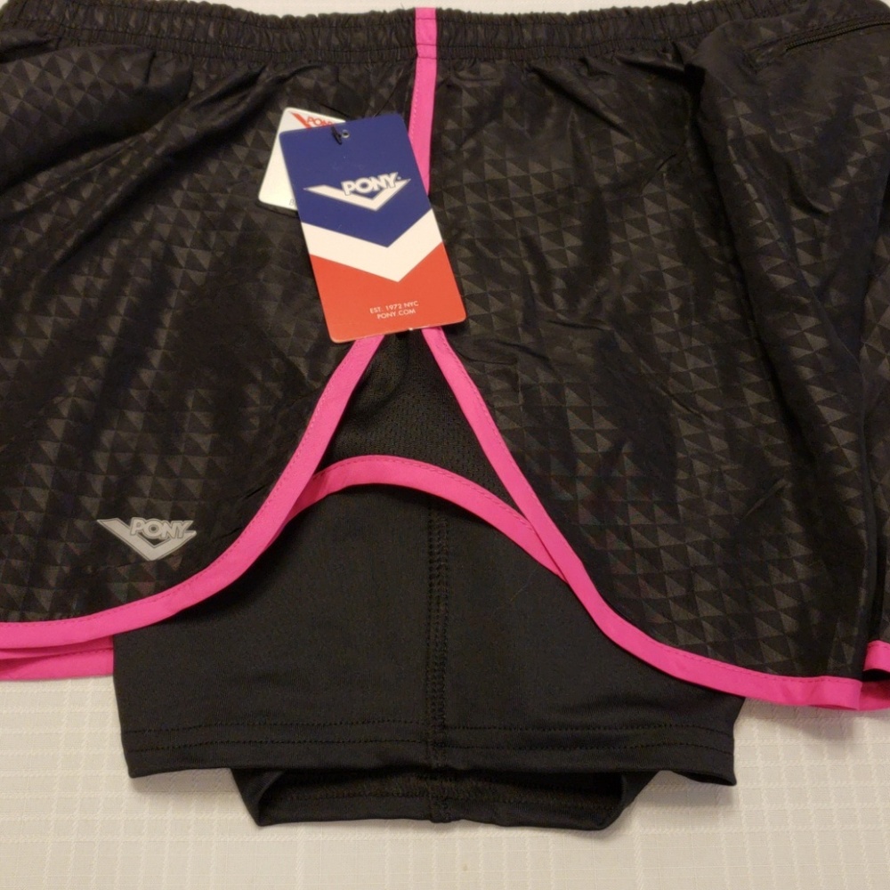 bundle2 Pairs Pony  2in1 Built in Stretch Shorts - Picture 3 of 8